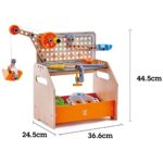 Дървена работна маса Млад изобретател 58 части, Hape - Image 4
