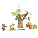 Дървен комплект кола с вятърна турбина, Hape - Image 2
