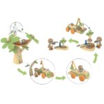 Дървен комплект кола с вятърна турбина, Hape - Image 3