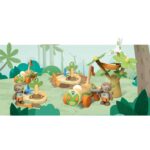 Дървен комплект кола с вятърна турбина, Hape - Image 4