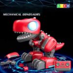 Интерактивен сглобяем динозавър Дино с RC в червен цвят, Crazon - Image 3