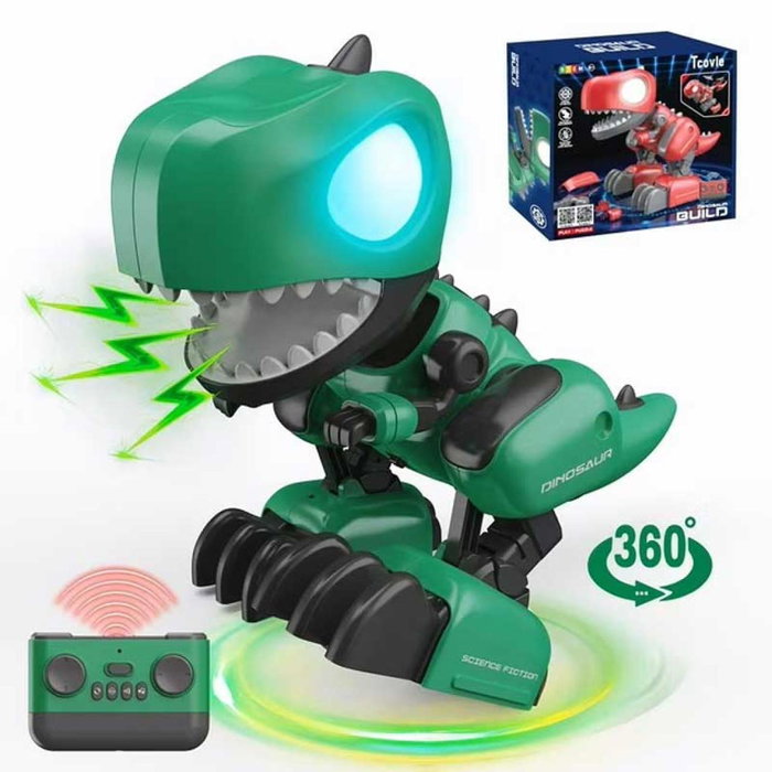 interaktiven-sglobiaem-dinozavier-dino-s-rc-v-zelen-cviat-692a79896a9ab Интерактивен сглобяем динозавър Дино с RC в зелен цвят, Crazon