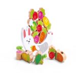Интерактивна дървена играчка зайче баланс и нанизване, Hape - Image 4