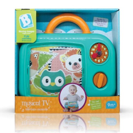 Интерактивна играчка B Kids Музикален телевизор Син, Infantino