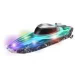 Интерактивна светеща скоростна лодка RC за деца, Crazon - Image 3