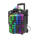 Караоке Bluetooth тонколона с 2 микрофона черна, iDance - Image 3