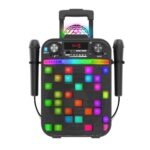 Караоке Bluetooth тонколона с 2 микрофона черна, iDance