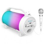 Караоке Bluetooth тонколона с микрофон бяла, iDance