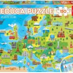 Пъзел Карта на Европа 150 части, Educa