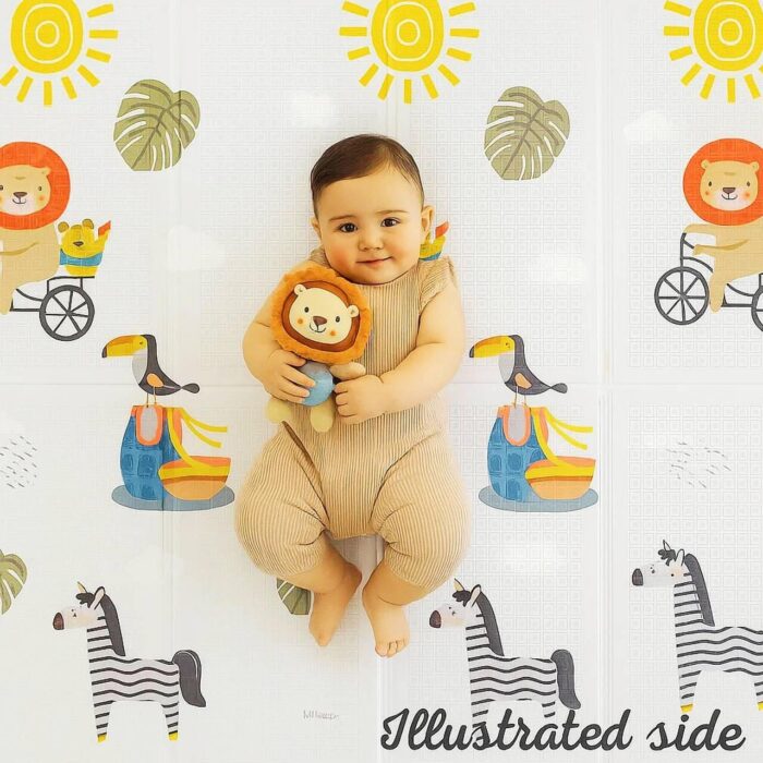 Килим за бебе двустранен Савана, Taf Toys Двустранен килим за бебе Савана, Taf Toys