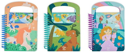 Книжка за рисуване с вода, 2 части, Hape