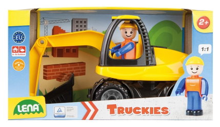 Количка за игра Багер Truckies, 25 см, Lena