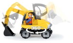Количка за игра Багер Truckies, 25 см, Lena - Image 2