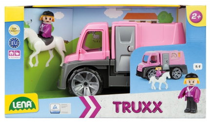 Количка за игра Камион за превоз на коне с аксесоари Truxx 29 см, Lena