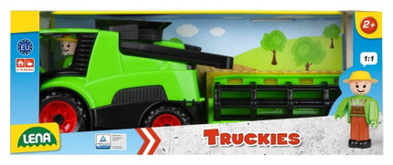 Количка за игра Комбайн Truckies, 28 см, Lena