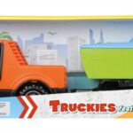 Количка за игра Пикап с лодка и ремарке Truckies Lena