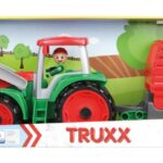 Количка за игра Трактор с ремарке за сено Truxx 55 см, Lena