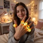 Комплект 3 броя Скуиши Детски Пръстени Емотикони
