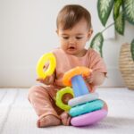 Комплект 3 цветни бебешки играчки, 15 части, Infantino - Image 3
