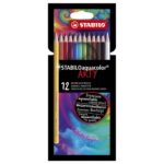 Комплект акварелни моливи Aquacolor Arty, 12 цвята, Stabilo - Image 2