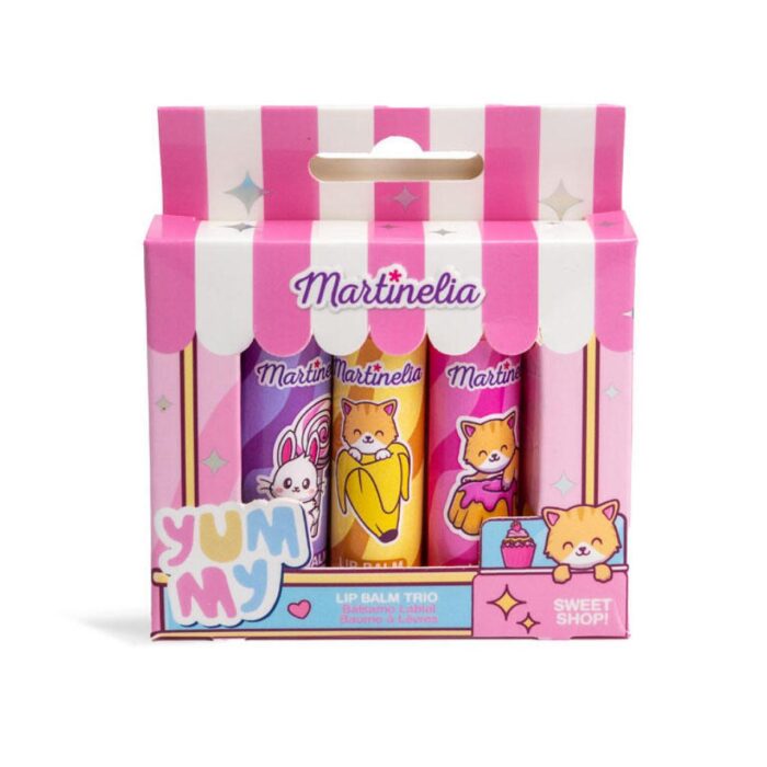 Комплект балсам за устни, Martinelia, Yummy, 3 бр. Балсам за устни Yummy 3 броя, Martinelia