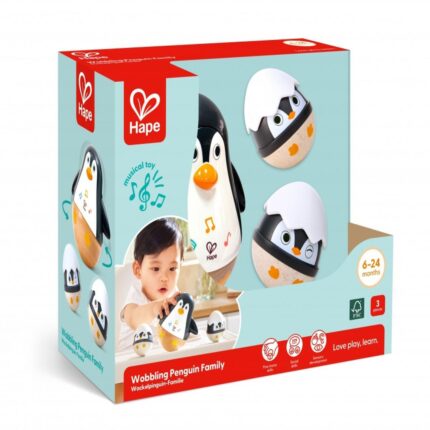 Бебешки дрънкалки Семейство пингвини, Hape