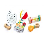 Комплект бебешки играчки 5 в 1 сензорни играчки, Hape - Image 2