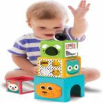 Комплект бебешки игри B Kids Кош за игра и кубчета за подреждане, Infantino - Image 2
