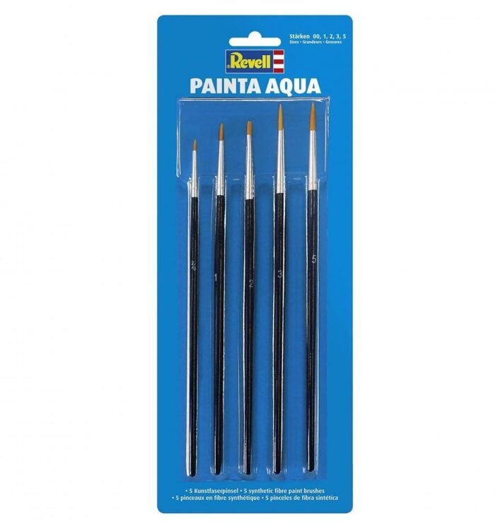 Комплект четки, Revell, Painta Aqua, 5 броя Комплект четки Painta Aqua 5 броя, Revell