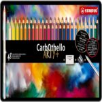Комплект цветни моливи CarbOthello ARTYplus 48 броя, Stabilo