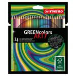 Комплект цветни моливи GREENcolors Arty, 24 цвята, Stabilo - Image 2