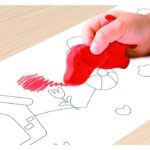 Комплект цветни пастели Пепе и приятели, 5 части, Hape - Image 3