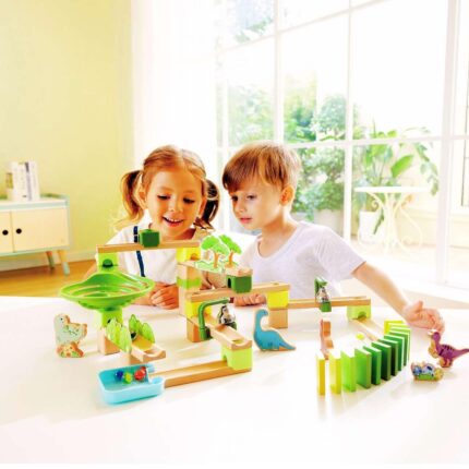 Дървено домино с Дино 131 части, Hape