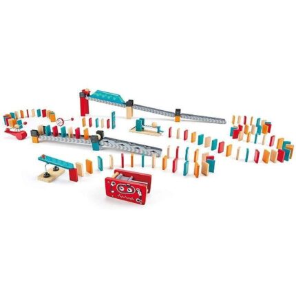 Дървена игра Домино фабрика 122 части, Hape