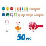 Дървена игра Домино писта 50 части, Hape - Image 7
