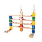 Дървена писта Quadrilla Basic Coding 90 части, Hape - Image 2