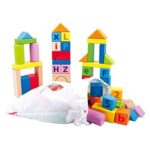 Комплект дървени кубчета с цифри и букви, 80 броя, Hape - Image 4