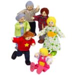 Дървени кукли Щастливо семейство 6 броя, Hape - Image 2