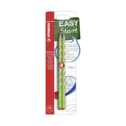 Комплект ергономични моливи EASYgraph S HB Дясна ръка, 2 броя, Stabilo