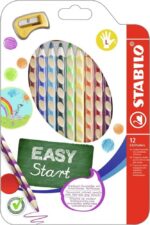 Ергономични цветни моливи EASYcolors, лява ръка, 12 цвята, Stabilo - Image 2