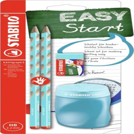 Ергономични моливи EASYgraph S с острилка и гумичка, Stabilo