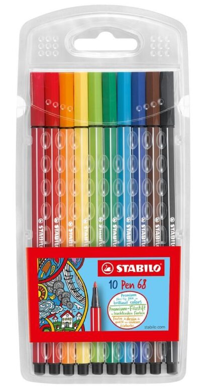 Комплект Флумастери Pen 68 Stabilo