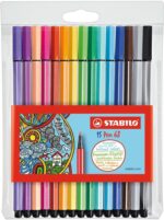 Комплект флумастери Pen 68 10+5 neon Stabilo