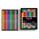 Комплект флумастери Pen 68 Arty метална кутия, 20 цвята, Stabilo - Image 5