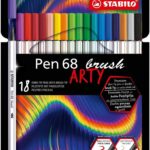 Комплект флумастери Pen 68 Brush Arty Stabilo