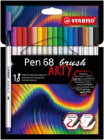Комплект флумастери Pen 68 Brush Arty Stabilo