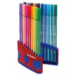 Комплект флумастери Pen 68 Color Parade тъмносиня кутия, 20 цвята, Stabilo - Image 2