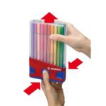 Комплект флумастери Pen 68 Color Parade тъмносиня кутия, 20 цвята, Stabilo - Image 3