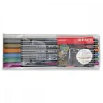 Комплект флумастери Pen 68 Metallic Stabilo