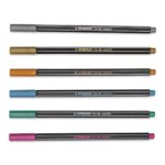 Комплект флумастери Pen 68 Metallic, 6 цвята, Stabilo - Image 2
